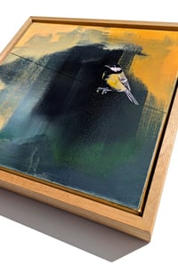 Image 3 of Original Canvas - Great Tit - 30cm x 30cm
