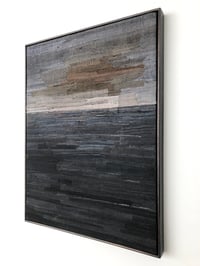 Image 2 of silk collage on panel (cloud)