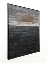 Image 4 of silk collage on panel (cloud)