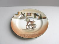 Image 6 of Antique Royal Doulton Dickens Ware Plate, Sam Weller Shoe Shiner at York to London Coach House 