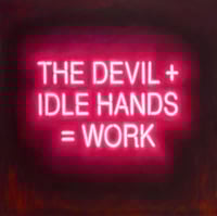 Image 1 of THE DEVIL + IDLE HANDS (original painting)