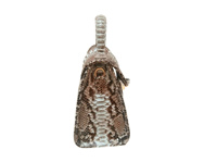 Image 3 of Wedding Formal Women Leather Handbag Purse, Genuine Python Snakeskin Crossbody Leather Bag