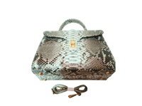 Image 4 of Wedding Formal Women Leather Handbag Purse, Genuine Python Snakeskin Crossbody Leather Bag