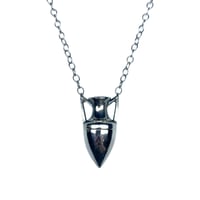Image 1 of Amphora necklace in oxidized sterling silver