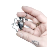 Image 4 of Amphora necklace in oxidized sterling silver