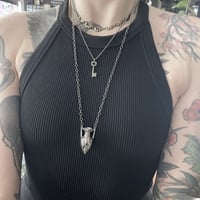 Image 6 of Amphora necklace in oxidized sterling silver
