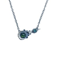 Image 1 of Halley’s Comet necklace in sterling silver or gold