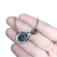 Image 4 of Halley’s Comet necklace in sterling silver or gold