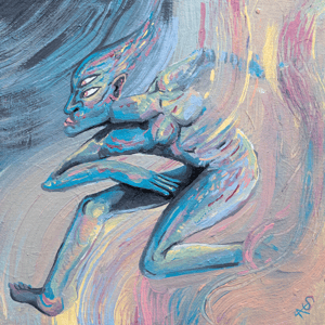 Image of Smoke and Ash - Acrylic painting 