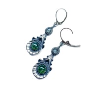 Image 3 of Halley’s Comet earrings in sterling silver or gold
