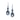 Halley’s Comet earrings in sterling silver or gold