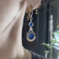 Image 4 of Halley’s Comet earrings in sterling silver or gold