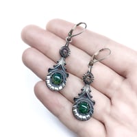 Image 5 of Halley’s Comet earrings in sterling silver or gold