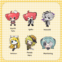 Image 4 of Miniloids Vol. 4 - Assorted Songs & Vsynth Acrylic Charms