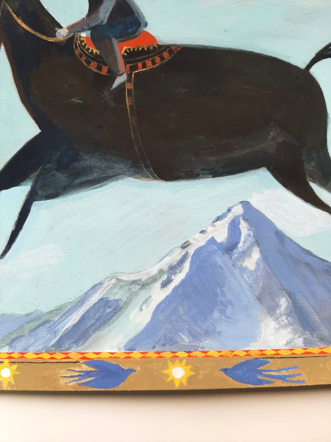 SALE Mountain flying ~ Original painting