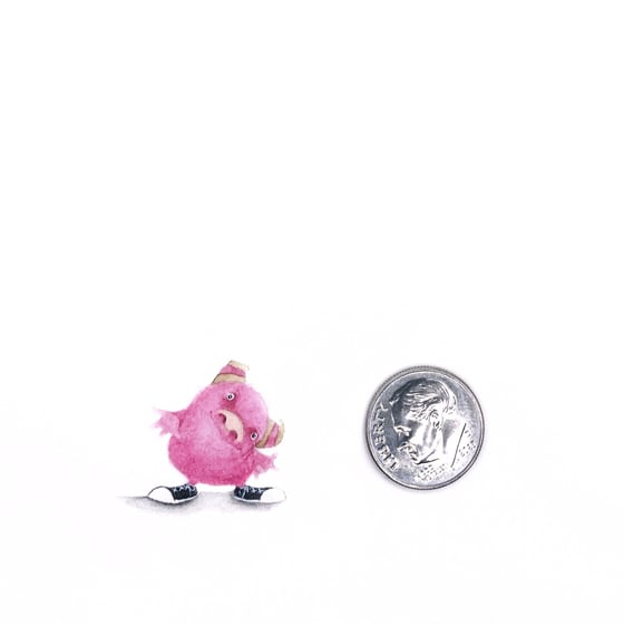 Image of Chucks - a tiny original watercolor