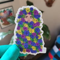 Image 2 of Flower Bush Person Sticker