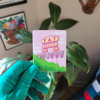 Image 1 of Fat People Can Do Things Sticker