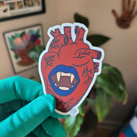 Image 2 of Fang Heart Sticker