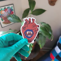 Image 1 of Fang Heart Sticker