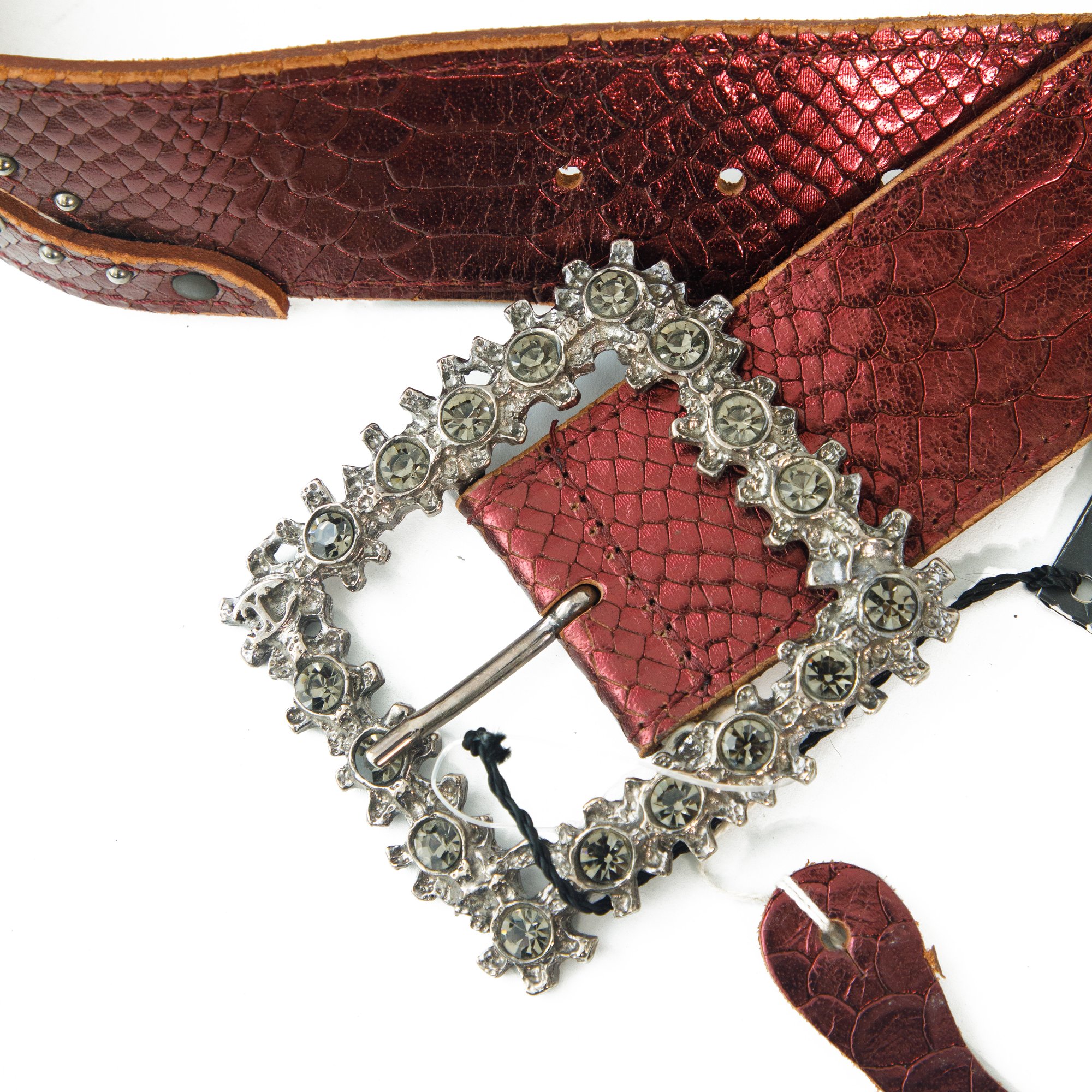 Image of Cavalli Metallic Big Buckle Belt