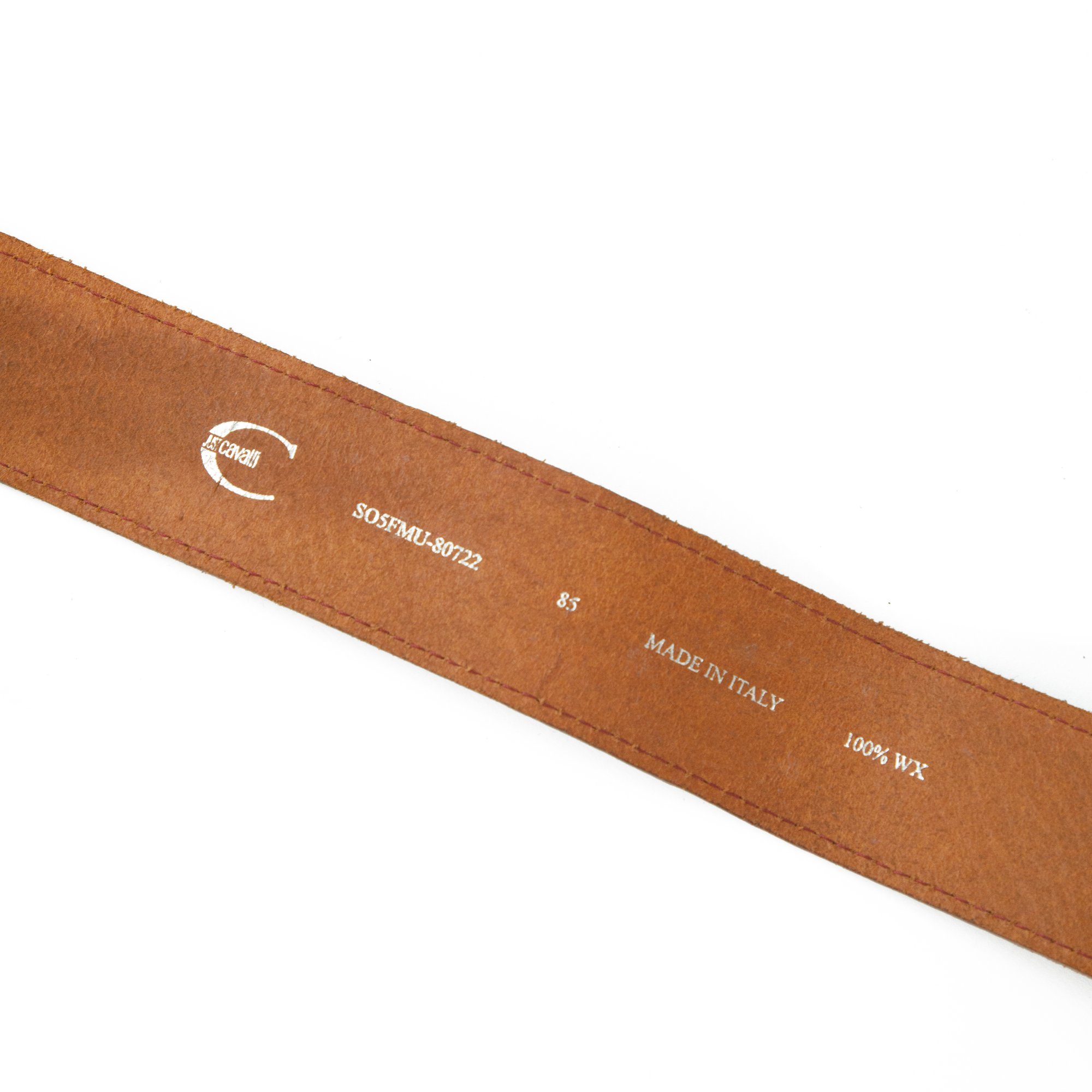 Image of Cavalli Metallic Big Buckle Belt