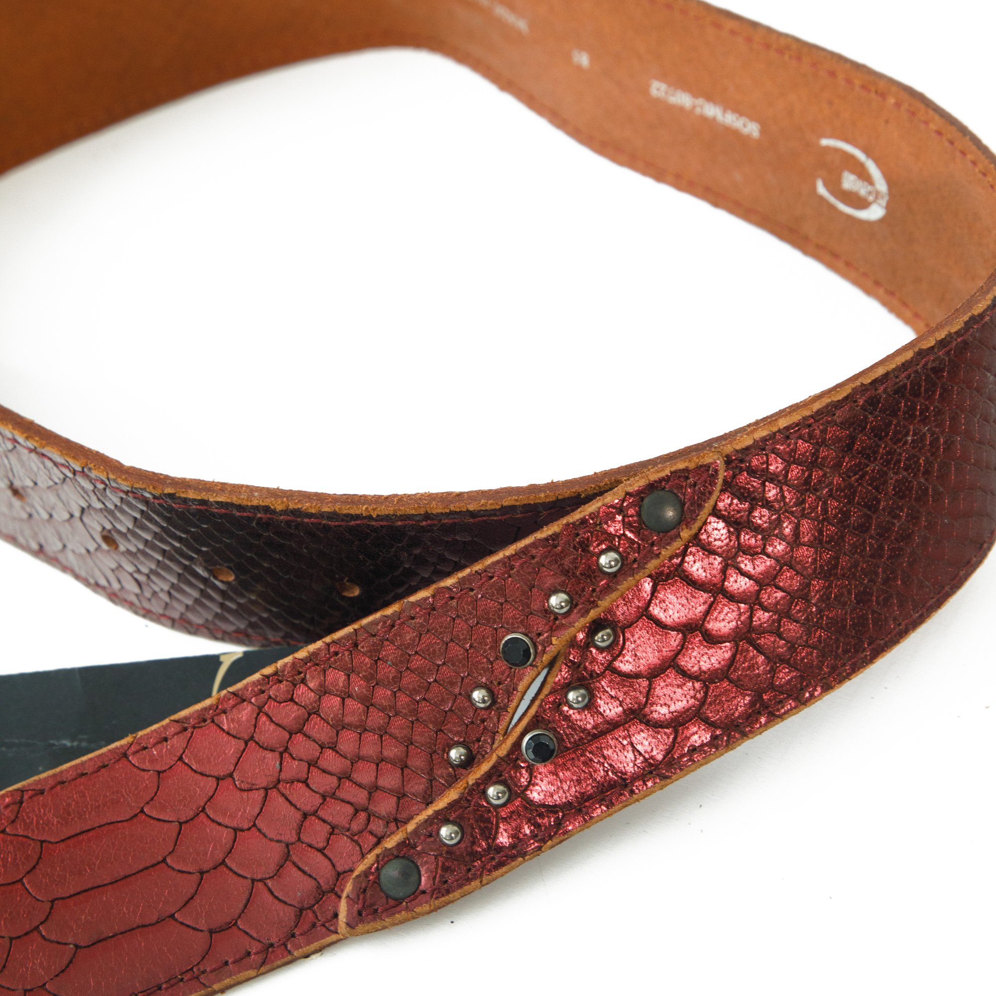 Image of Cavalli Metallic Big Buckle Belt