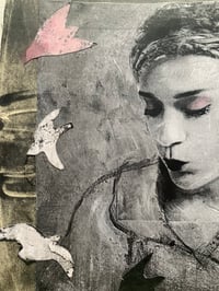 Image 2 of Whistle original art mixed media on paper