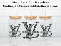 Black Drip Lou LV Double Sided Uv Dtf Cup Wrap NRB