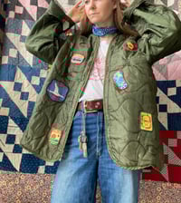 Image 1 of Patched Army Liner Jacket 