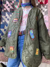 Image 5 of Patched Army Liner Jacket 