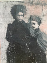 Image 1 of "The bond" Vintage women original art on paper