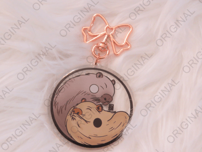 Image of Yin Yang Capybara Keychain