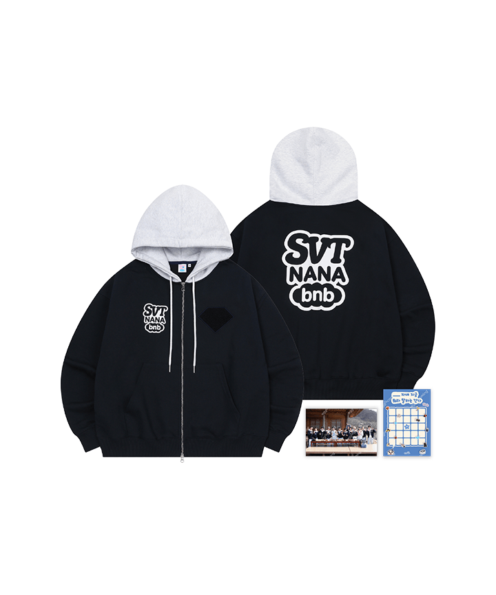 Image of [PRE-ORDER] Seventeen ‘NANA bnb’ Zip-Up Hoodie