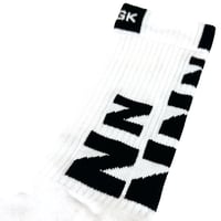Image 3 of CalZta Grip Socks Pro White