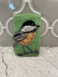 Image 1 of Spring Chickadee & Leaves