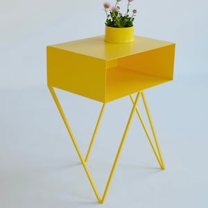 Image of Ex Display Yellow Robot Side Table
