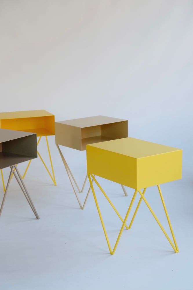 Image of Ex Display Yellow Robot Side Table