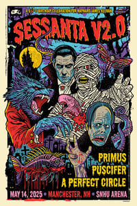 Image of Sessanta Puscifer Primus A Perfect Circle Main White Poster