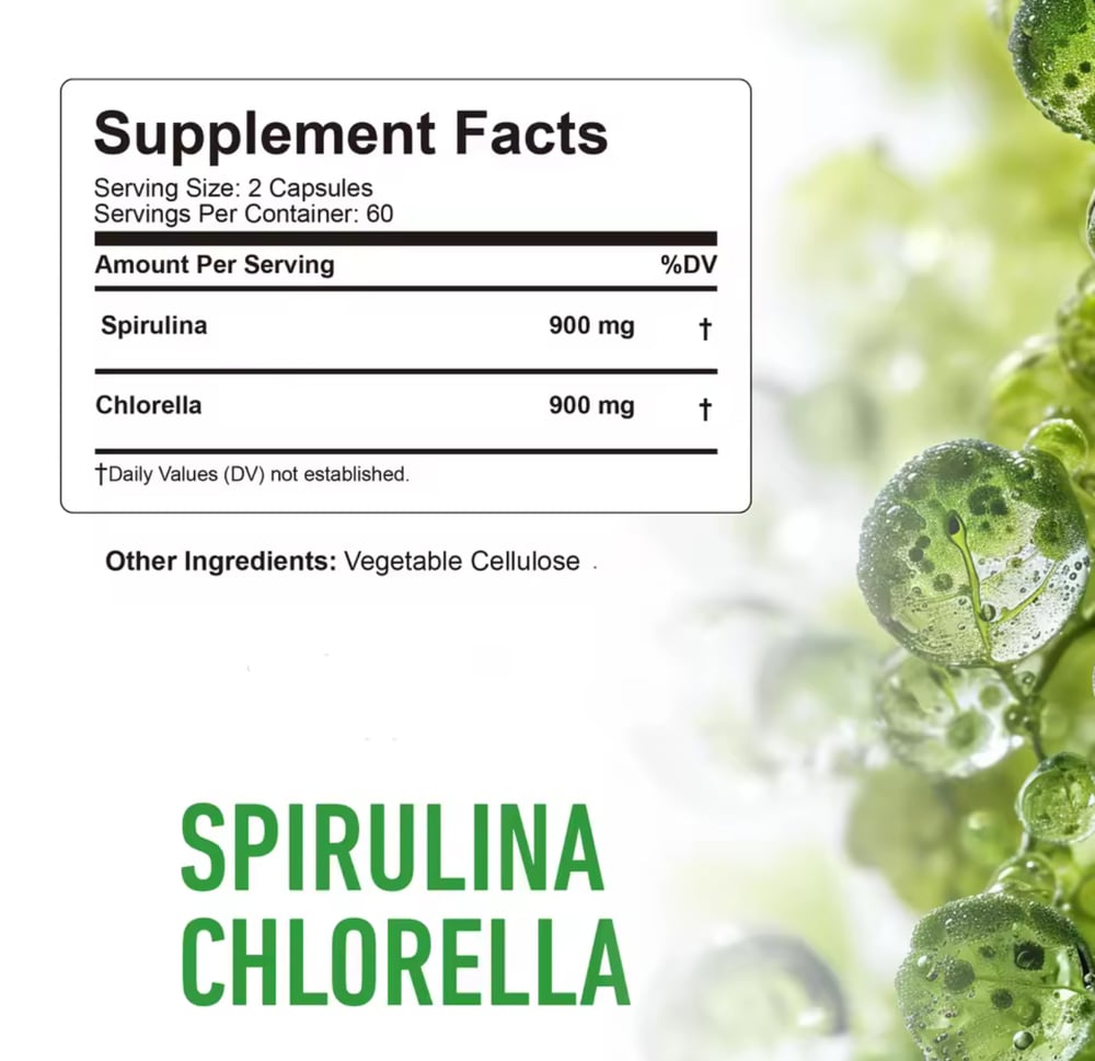 Image of Spirulina and Chlorella