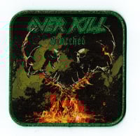 Overkill - Scorched Green Glitter Border Patch