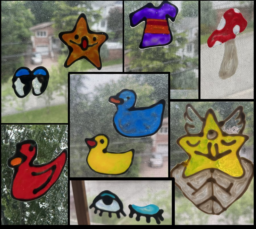 Image of FAUX STAINED GLASS!