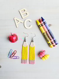 PRE-ORDER pencil earrings 