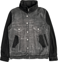 Image 2 of Cabane de Zucca Trompe L'oeil Denim Jacket - M