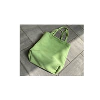 Image 2 of sage suede tote bag