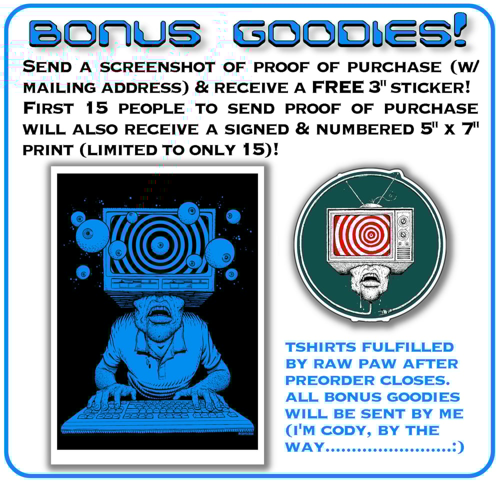 SCREENPRINTED SHIRT PREORDER OPEN NOW! w/ extra goodies