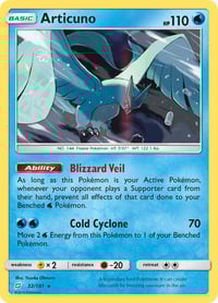 Articuno - SM - Team Up (SM9) Near Mint