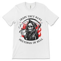 Image 1 of Funny 12 Step Shirt | Meetings In Hell