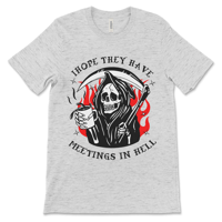 Image 2 of Funny 12 Step Shirt | Meetings In Hell