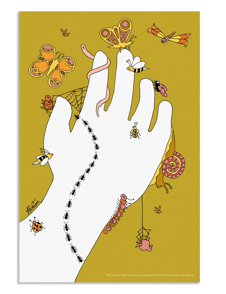Image of Hand of God screen print